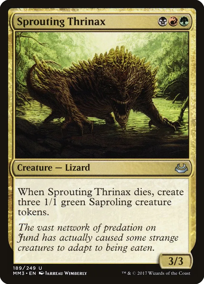 2017 Modern Masters 2017 Sprouting Thrinax uncommon #189 uncommon card image