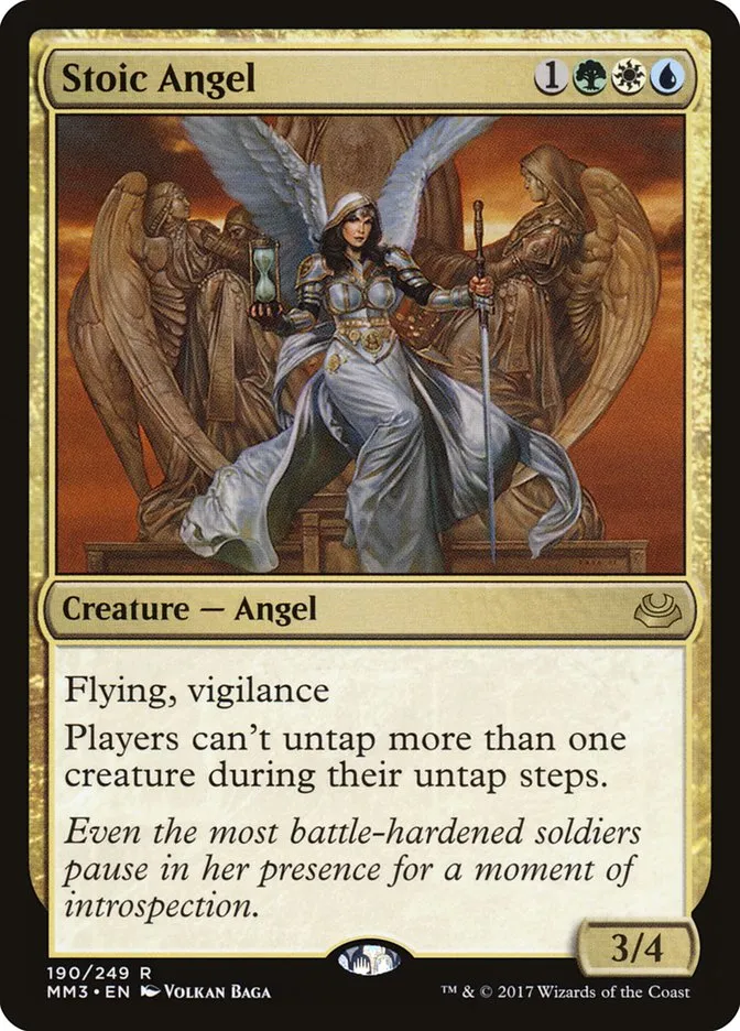 2017 Modern Masters 2017 Stoic Angel #190 rare card image