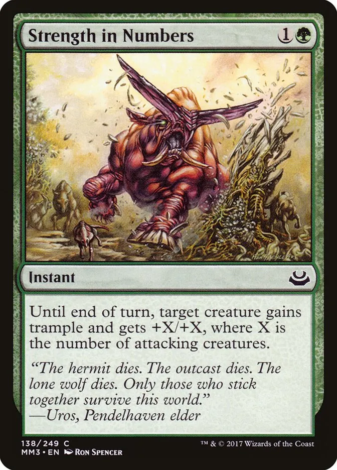 2017 Modern Masters 2017 Strength in Numbers #138 common card image