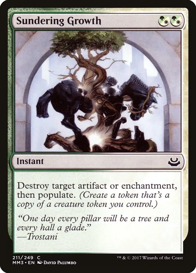 2017 Modern Masters 2017 Sundering Growth #211 common card image