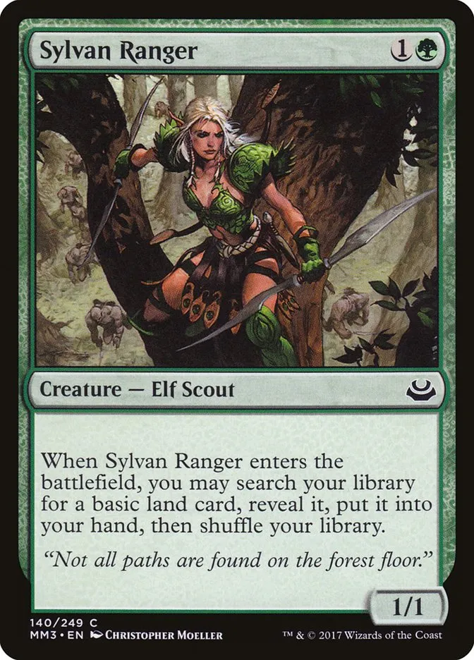 2017 Modern Masters 2017 Sylvan Ranger common #140 common card image