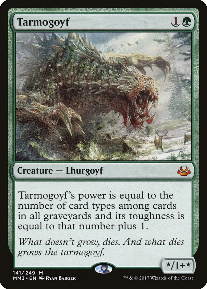 2017 Modern Masters 2017 Tarmogoyf mythic #141 mythic card image
