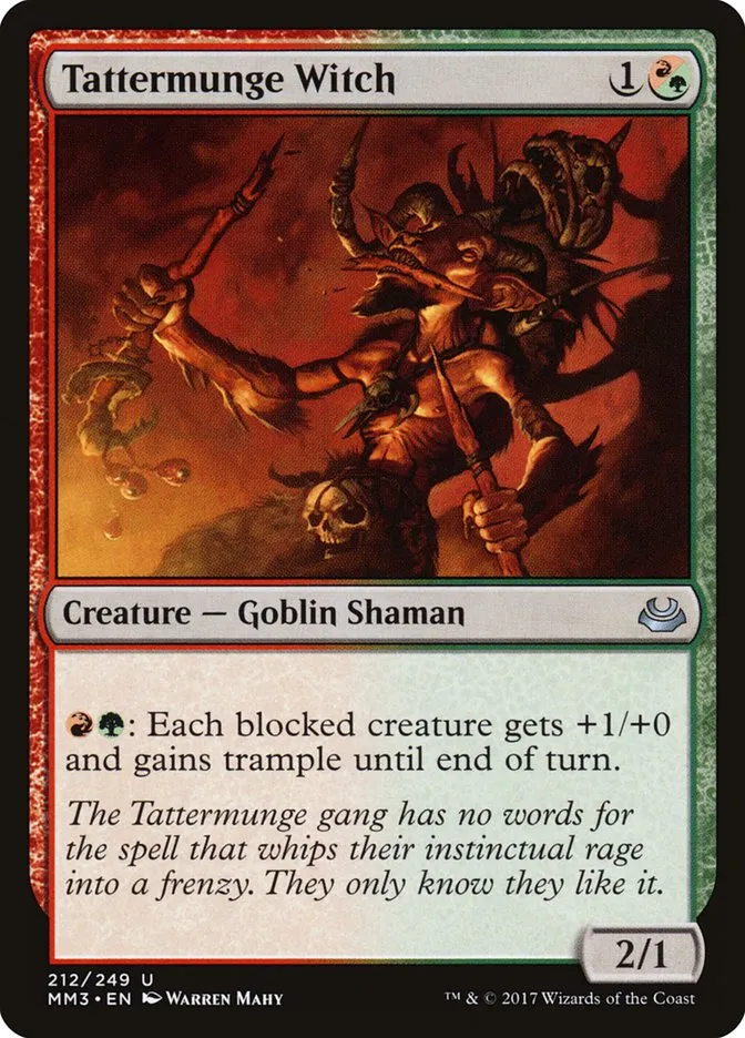2017 Modern Masters 2017 Tattermunge Witch uncommon #212 uncommon card image