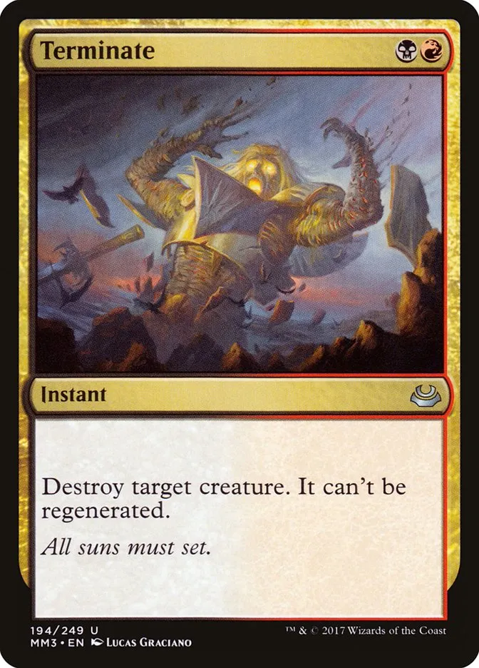 2017 Modern Masters 2017 Terminate uncommon #194 uncommon card image