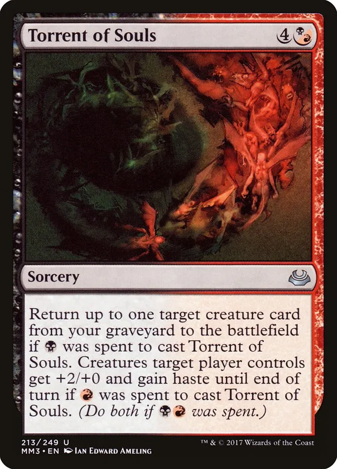 2017 Modern Masters 2017 Torrent of Souls #213 uncommon card image