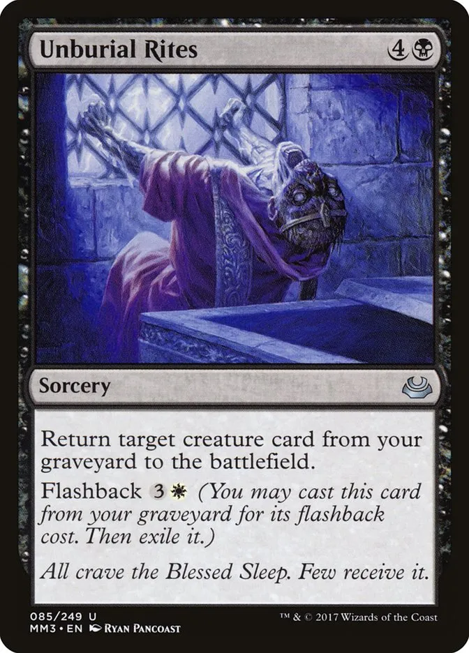 2017 Modern Masters 2017 Unburial Rites uncommon #85 uncommon card image