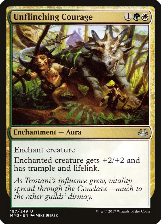 2017 Modern Masters 2017 Unflinching Courage uncommon #197 uncommon card image