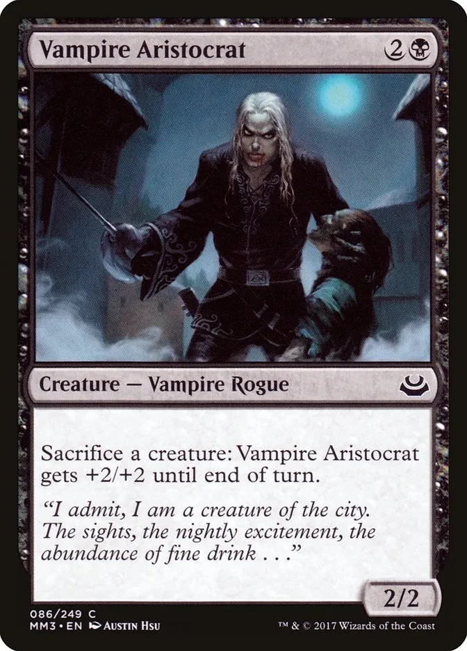 2017 Modern Masters 2017 Vampire Aristocrat common #86 common card image