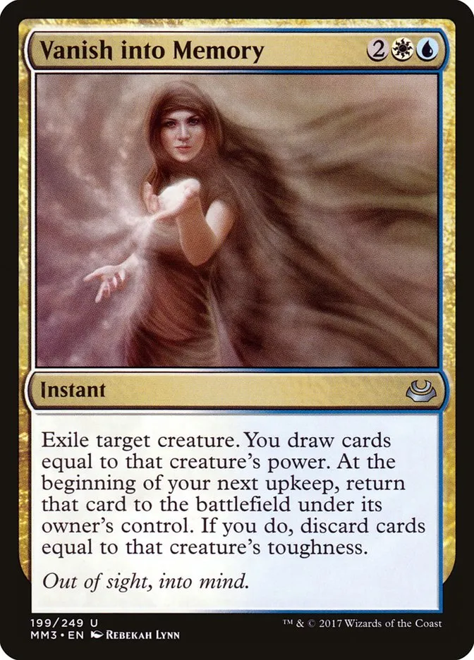 2017 Modern Masters 2017 Vanish into Memory uncommon #199 uncommon card image
