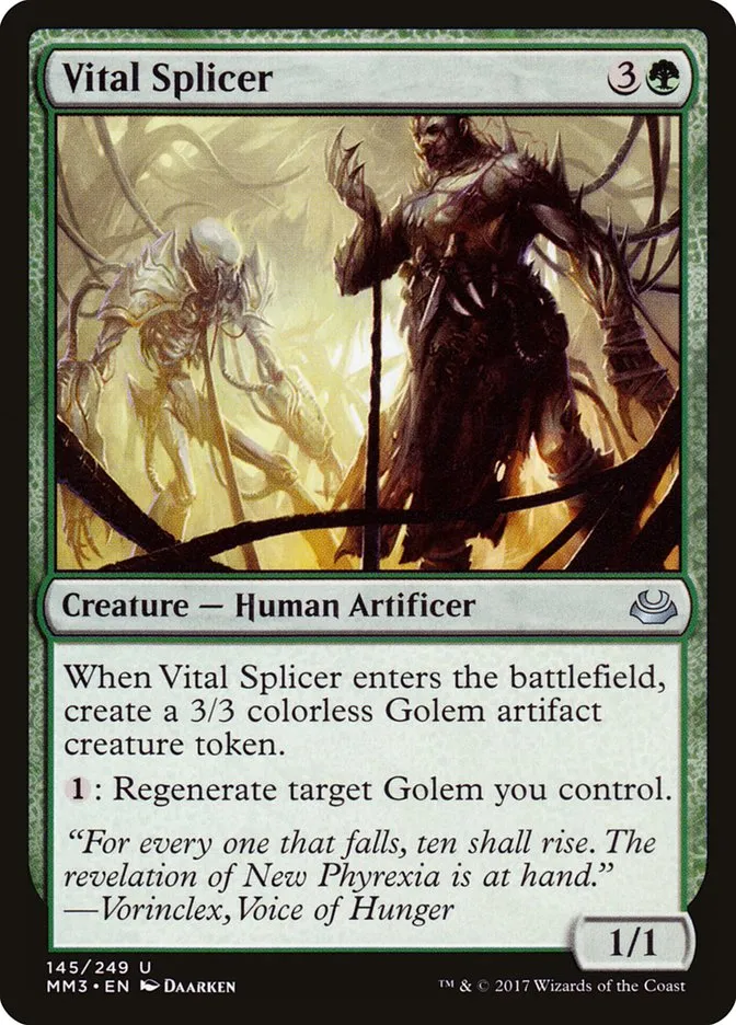 2017 Modern Masters 2017 Vital Splicer uncommon #145 uncommon card image