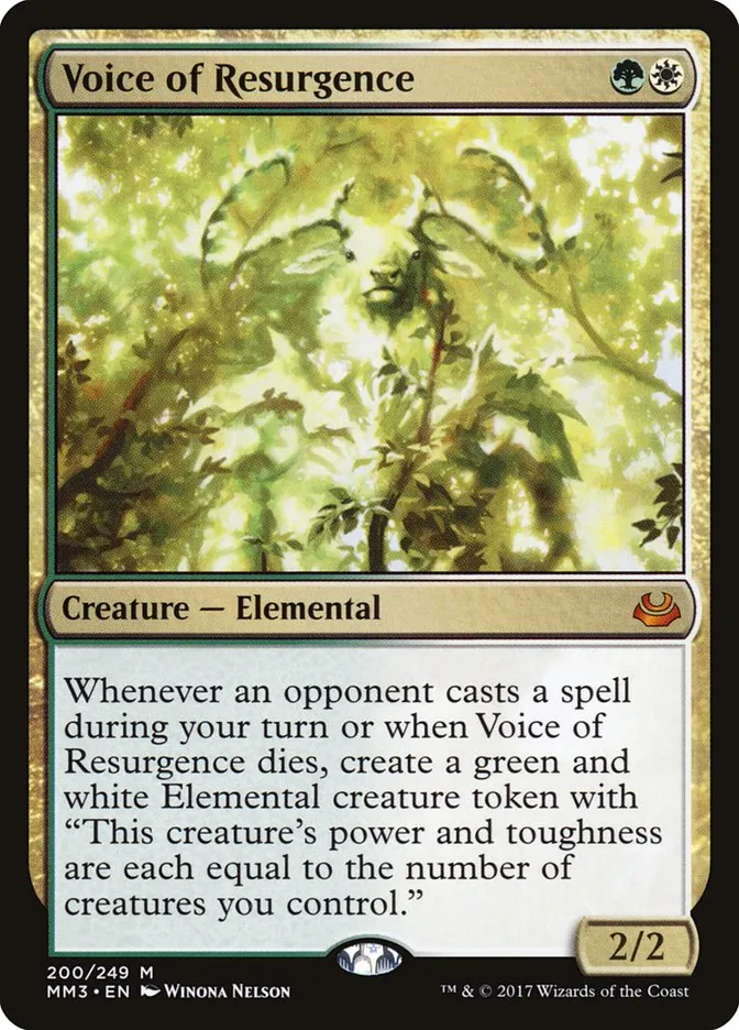 2017 Modern Masters 2017 Voice of Resurgence #200 mythic card image