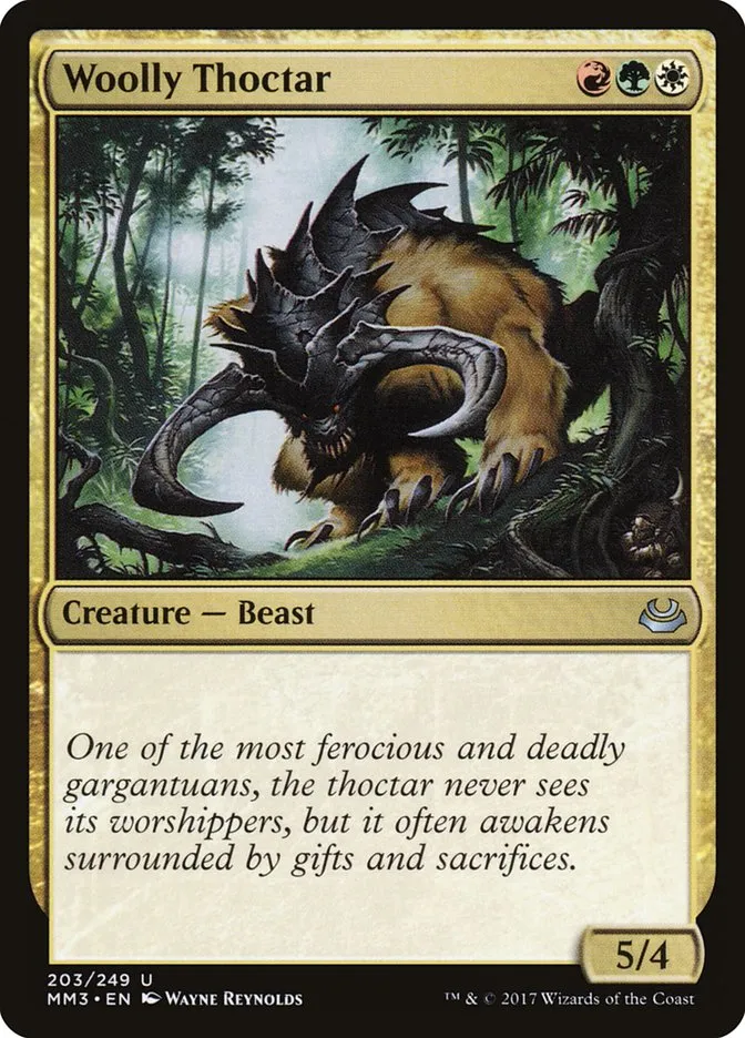 2017 Modern Masters 2017 Woolly Thoctar #203 uncommon card image