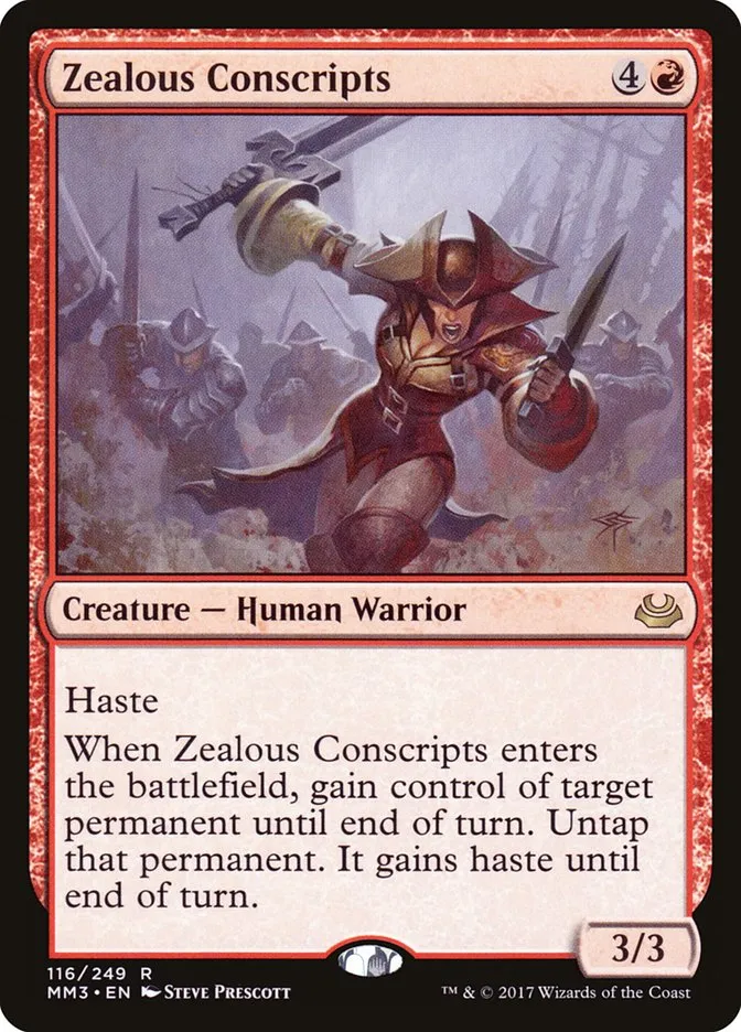 2017 Modern Masters 2017 Zealous Conscripts rare #116 rare card image
