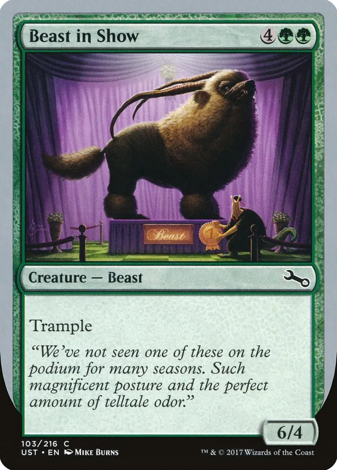 2017 Unstable Beast in Show common #103b common card image