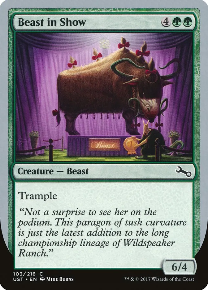 2017 Unstable Beast in Show common #103d common card image