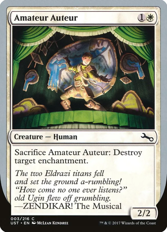 2017 Unstable Amateur Auteur common #3d common card image
