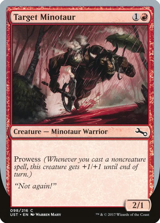 2017 Unstable Target Minotaur common #98b common card image