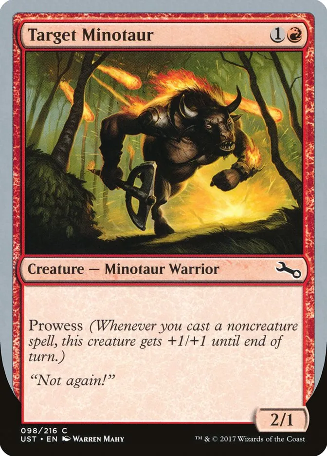 2017 Unstable Target Minotaur common #98c common card image