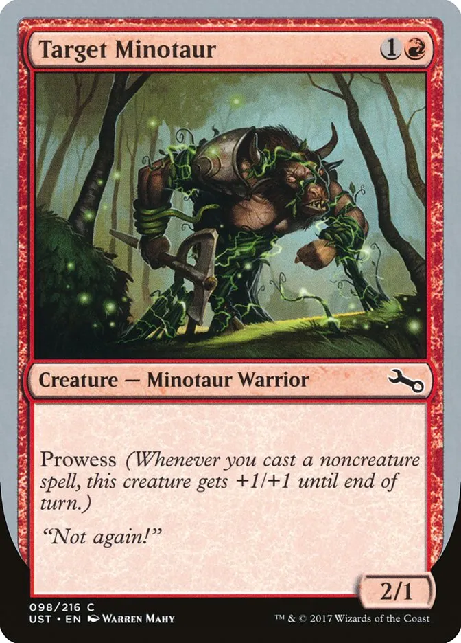2017 Unstable Target Minotaur common #98d common card image