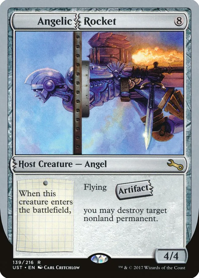 2017 Unstable Angelic Rocket rare #139 rare card image