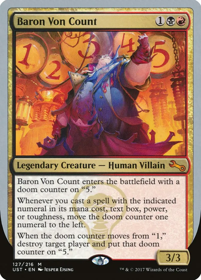 2017 Unstable Baron Von Count #127 mythic card image