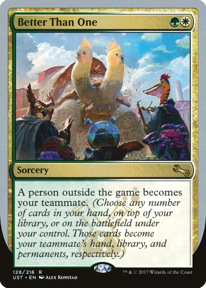 2017 Unstable Better Than One rare #128 rare card image