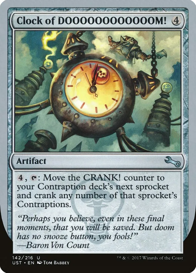 2017 Unstable Clock of DOOOOOOOOOOOOM! uncommon #142 uncommon card image