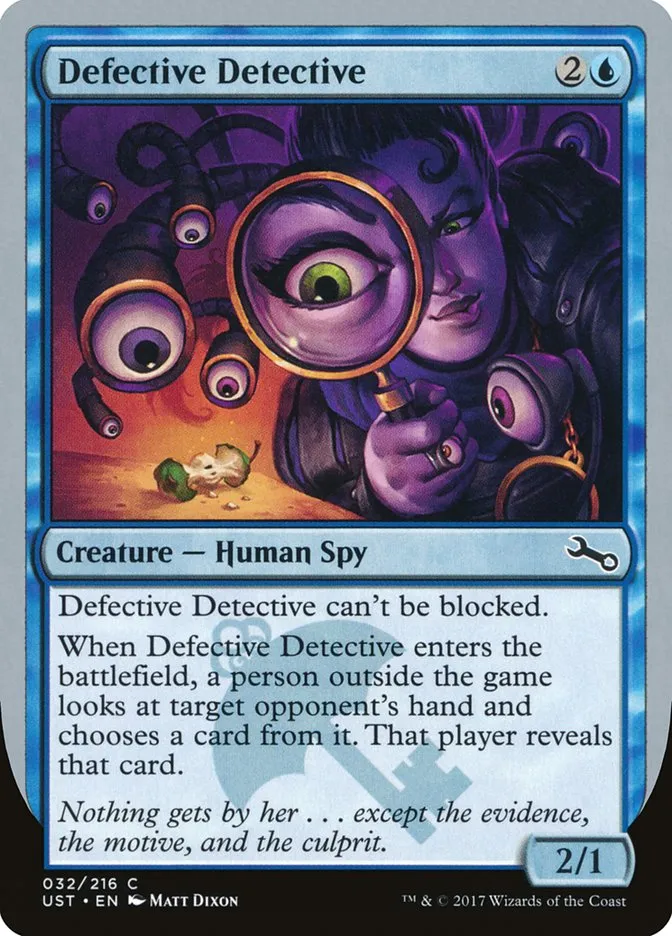 2017 Unstable Defective Detective common #32 common card image