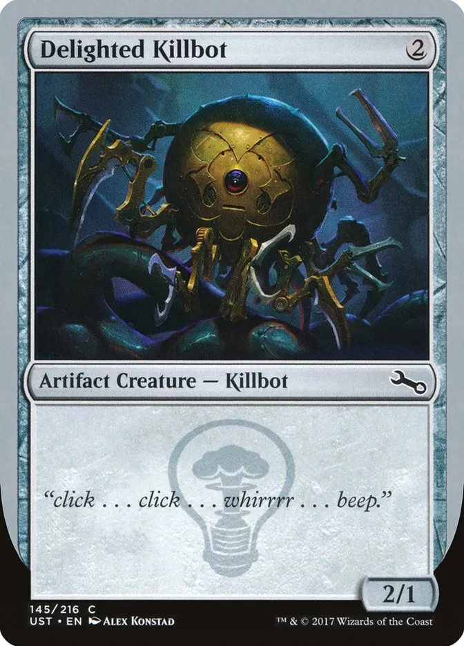 2017 Unstable Delighted Killbot common #145b common card image