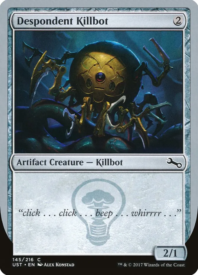 2017 Unstable Despondent Killbot common #145c common card image