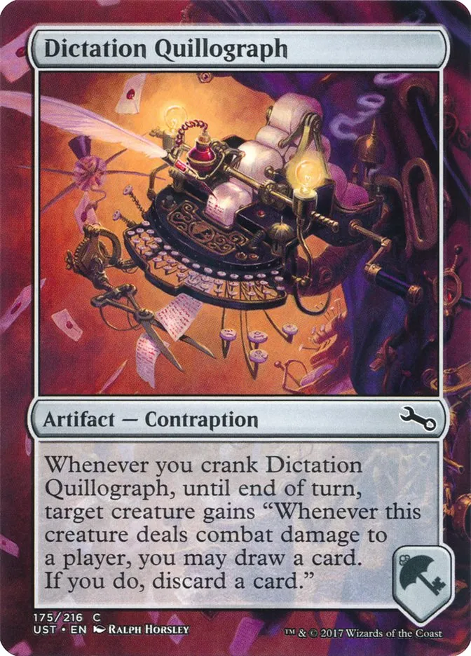 2017 Unstable Dictation Quillograph common #175 common card image