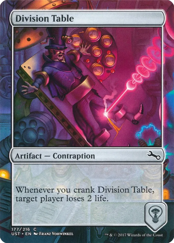 2017 Unstable Division Table common #177 common card image