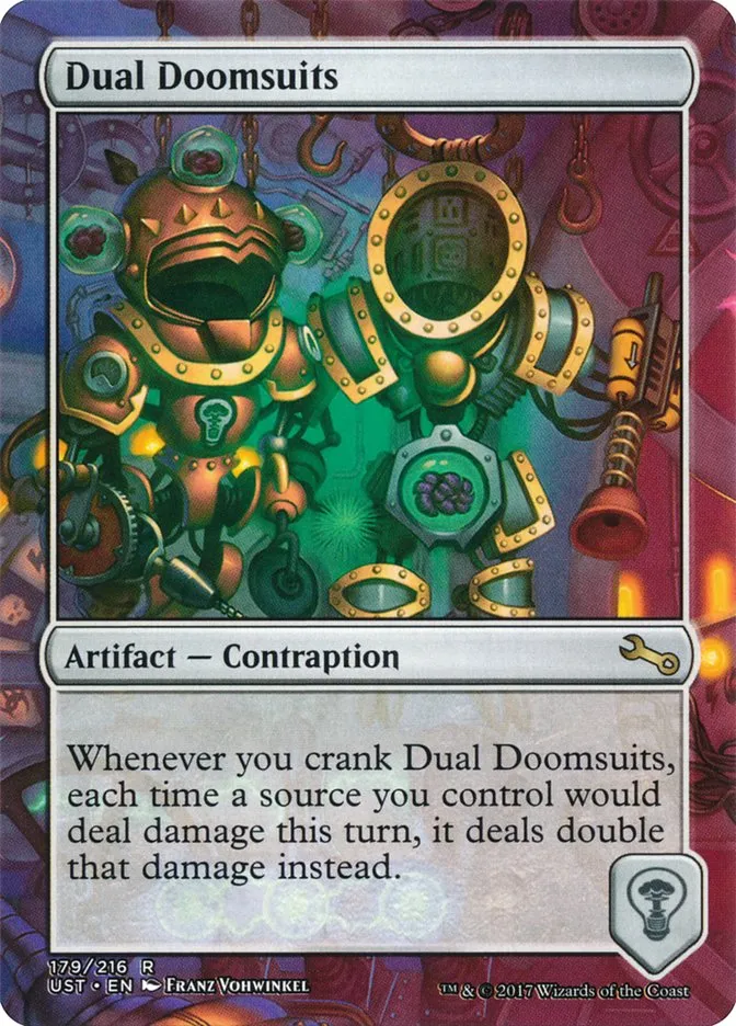 2017 Unstable Dual Doomsuits rare #179 rare card image