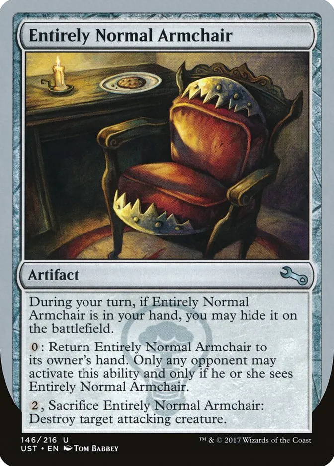 2017 Unstable Entirely Normal Armchair #146 uncommon card image