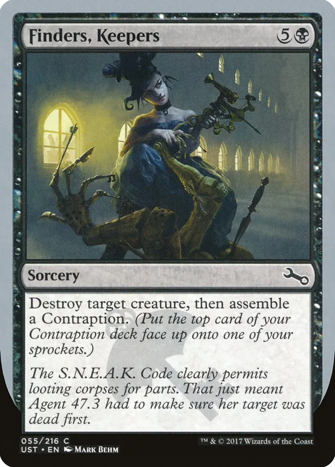 2017 Unstable Finders, Keepers common #55 common card image