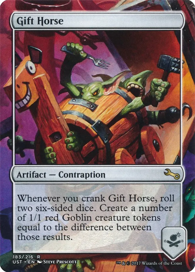 2017 Unstable Gift Horse #183 rare card image