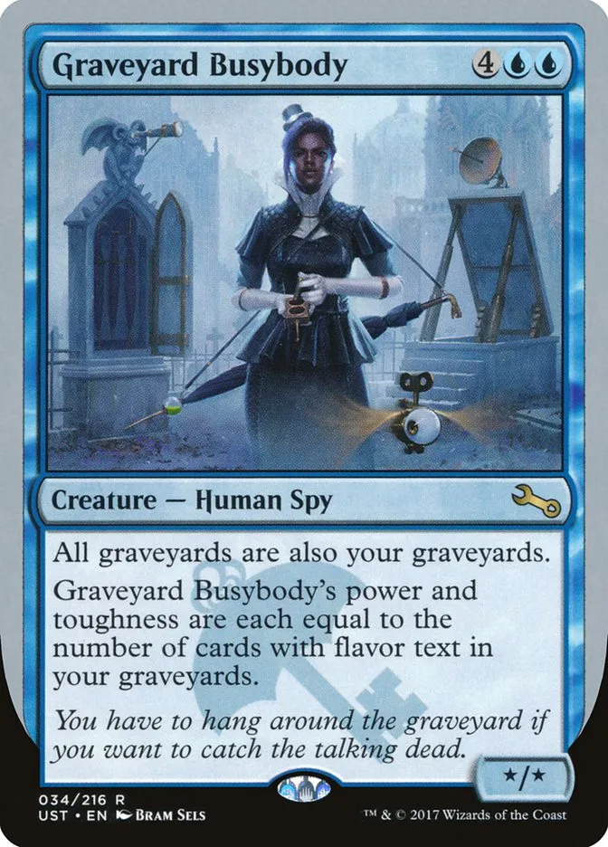 2017 Unstable Graveyard Busybody rare #34 rare card image