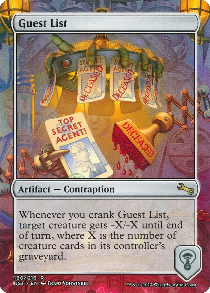 2017 Unstable Guest List #186 rare card image