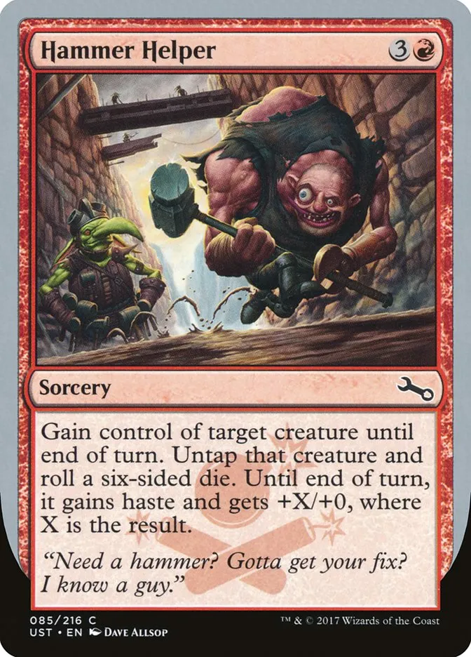 2017 Unstable Hammer Helper common #85 common card image