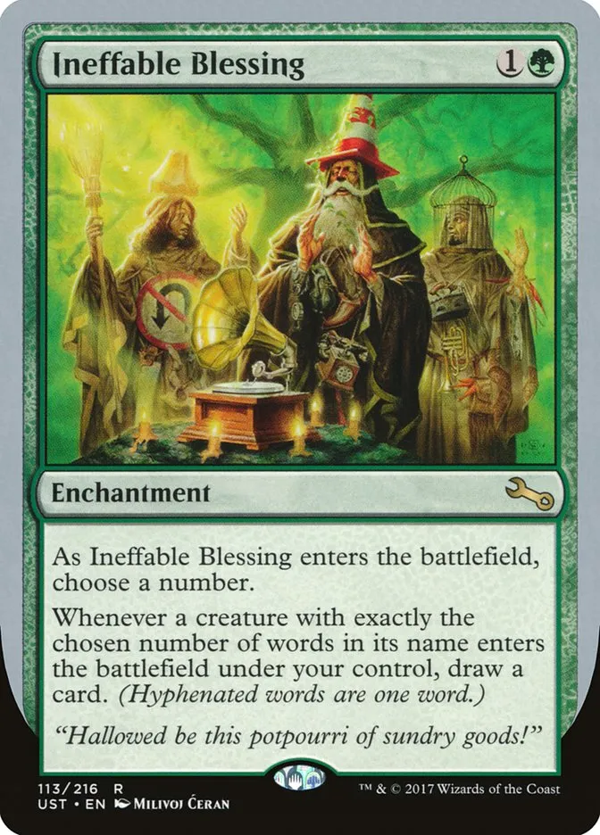 2017 Unstable Ineffable Blessing rare #113e rare card image