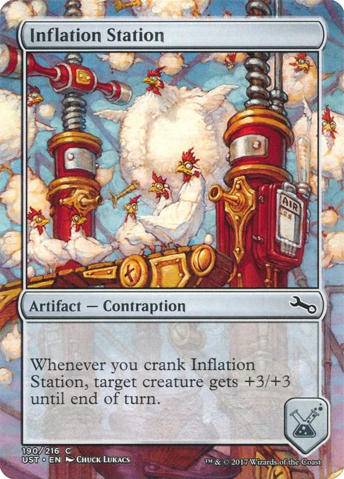 2017 Unstable Inflation Station common #190 common card image