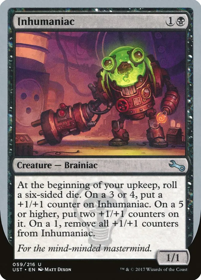 2017 Unstable Inhumaniac #59 uncommon card image