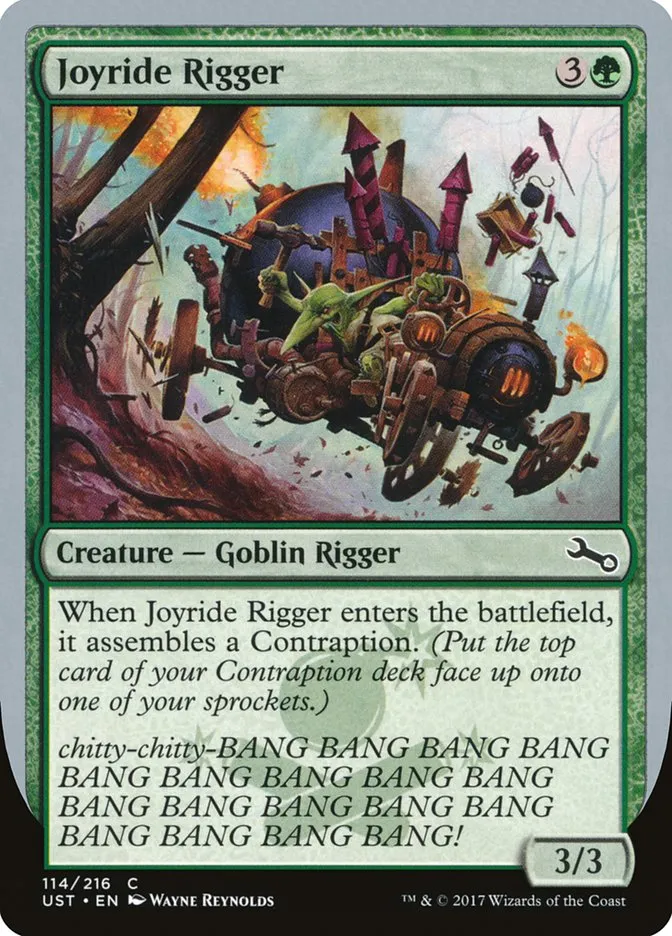 2017 Unstable Joyride Rigger common #114 common card image