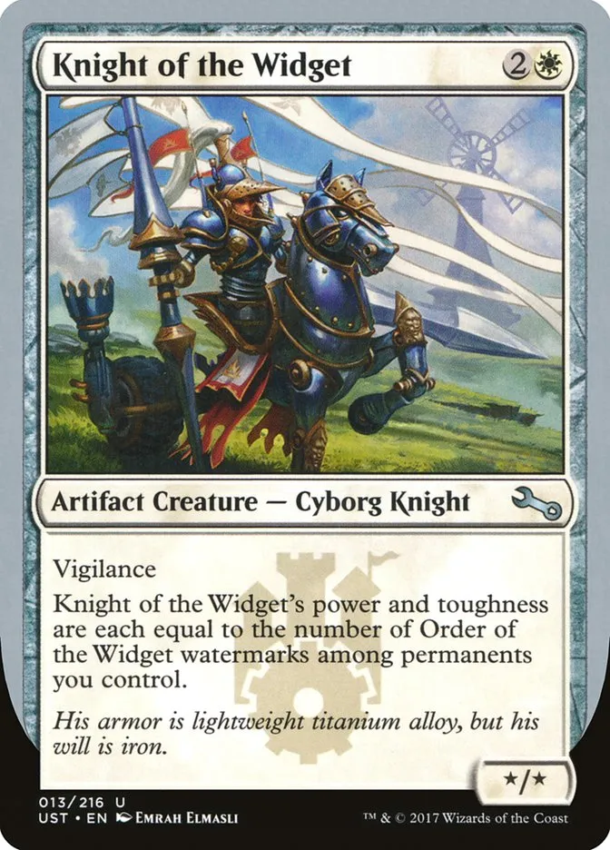 2017 Unstable Knight of the Widget #13 uncommon card image