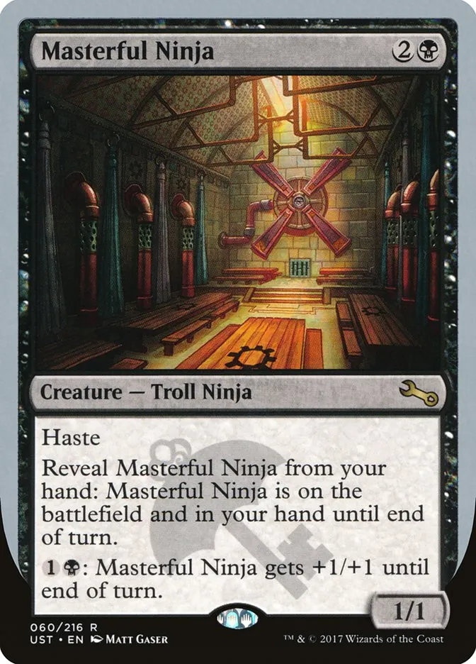 2017 Unstable Masterful Ninja rare #60 rare card image