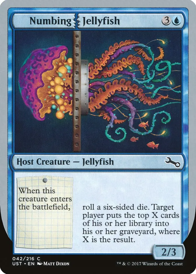 2017 Unstable Numbing Jellyfish common #42 common card image