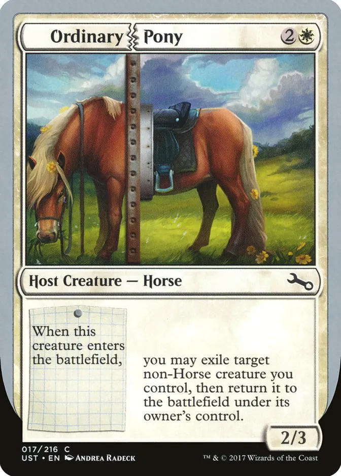 2017 Unstable Ordinary Pony common #17 common card image