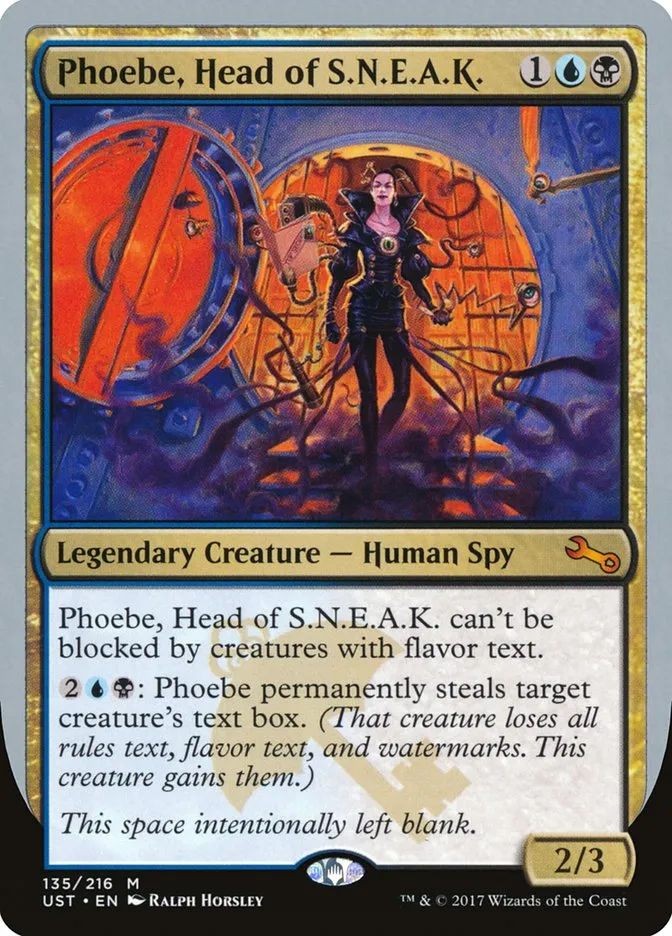 2017 Unstable Phoebe, Head of S.N.E.A.K. #135 mythic card image