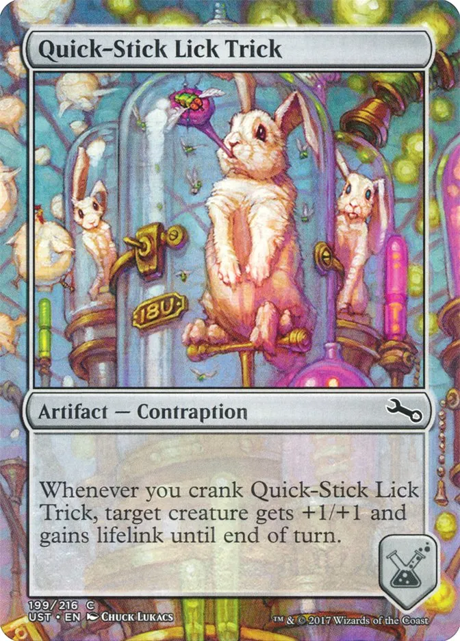 2017 Unstable Quick-Stick Lick Trick common #199 common card image