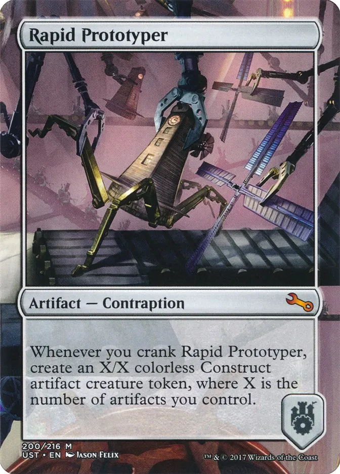 2017 Unstable Rapid Prototyper mythic #200 mythic card image